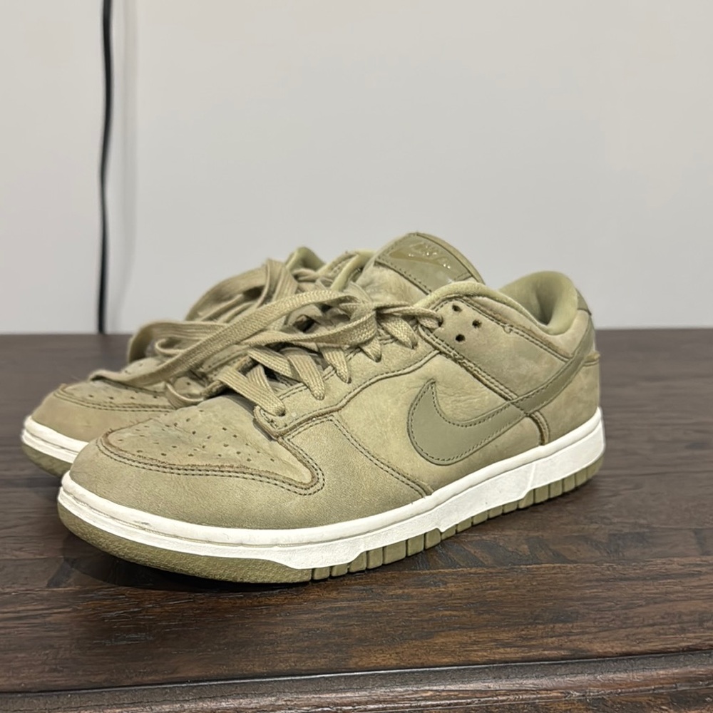 Nike Green and White Retro Sneakers